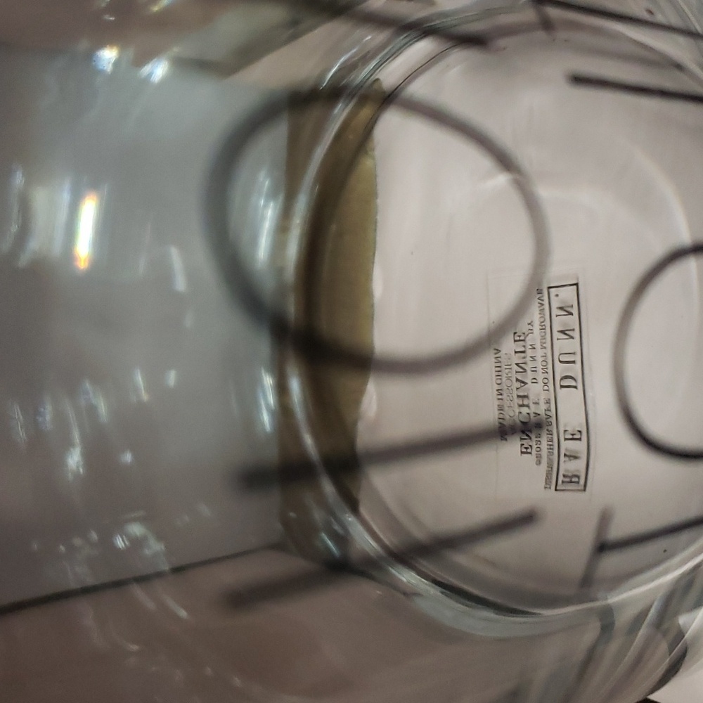 Rae Dunn by Enchante NWT Clear Glass "HOP TO IT" 18 oz. Mug - Picture 6 of 7